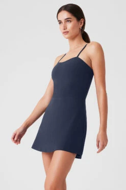 Alosoft Courtside Tennis Dress - Navy -Style Avenue W8176R 03842 b1 s1 a3 1 m174