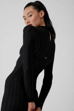 Euphoria Long Sleeve Dress - Black 10 Euphoria Long Sleeve Dress - Black -Style Avenue W8230R 01 b1 s1 a4 1 m54