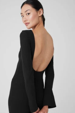 Alosoft Melody Full Length Bootcut Onesie - Black -Style Avenue W8231R 01 b1 s1 a4 1 m54