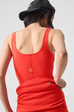 Alosoft Head Start Dress - Red Hot Summer -Style Avenue W8261R 04356 b1 s1 a3 1 m54