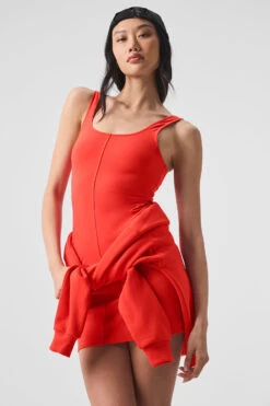 Alosoft Head Start Dress - Red Hot Summer -Style Avenue W8261R 04356 b1 s1 a5 1 m54