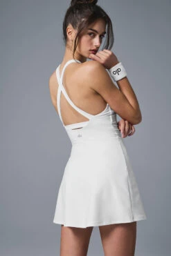 Alosoft Backspin Dress - White -Style Avenue W8276R 00 b1 s1 a3 1 m174