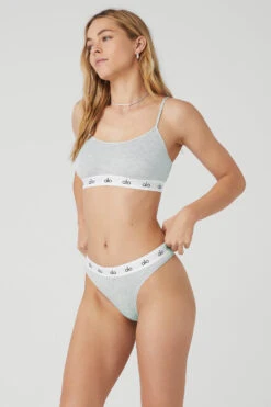 Icon Cami Bra - Athletic Heather Grey -Style Avenue W9425R 02910 b1 s1 a3 1 m89